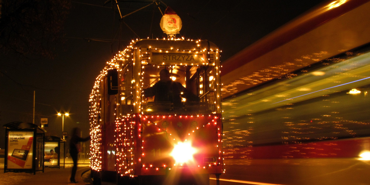 Świąteczny tramwaj