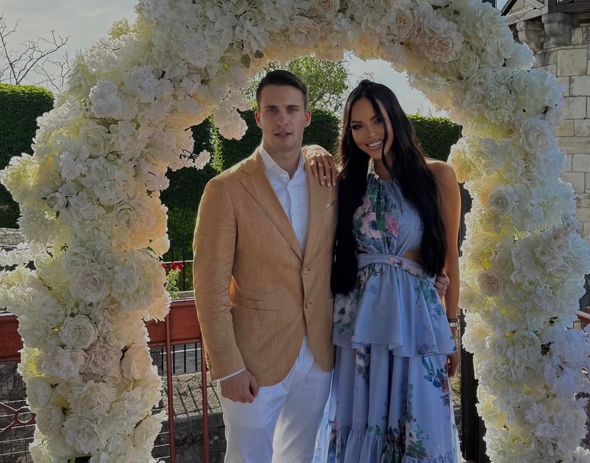 Luka Adžić sa ženom