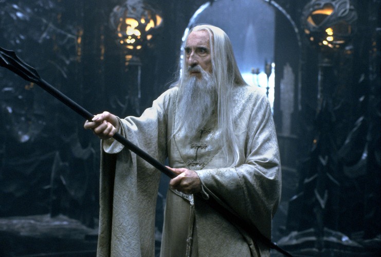 Christopher Lee w filmie 'Władca Pierścieni'