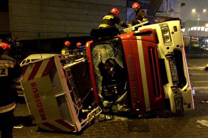 Wypadek strażaków w Bydgoszczy