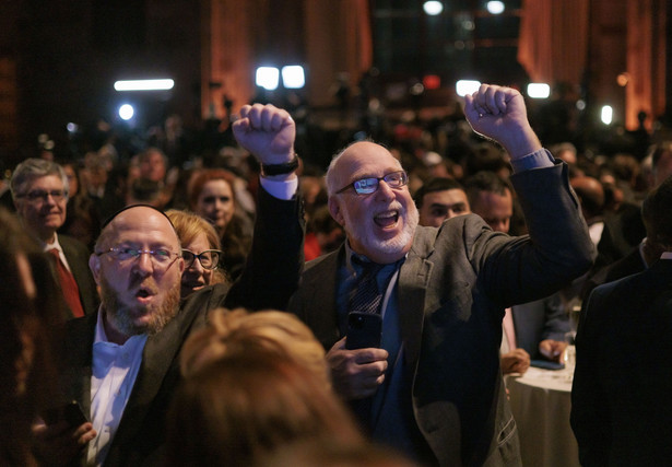 Radość w sztabie Republikanów w Nowym Jorku