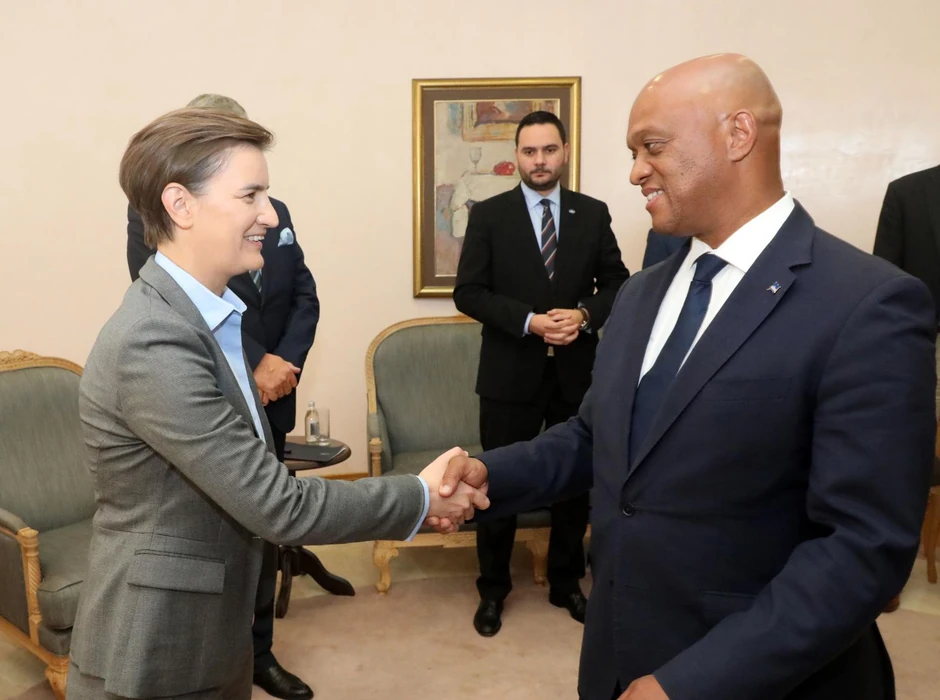 Ana Brnabić i Luiš Filipe Lopeš Tavareš