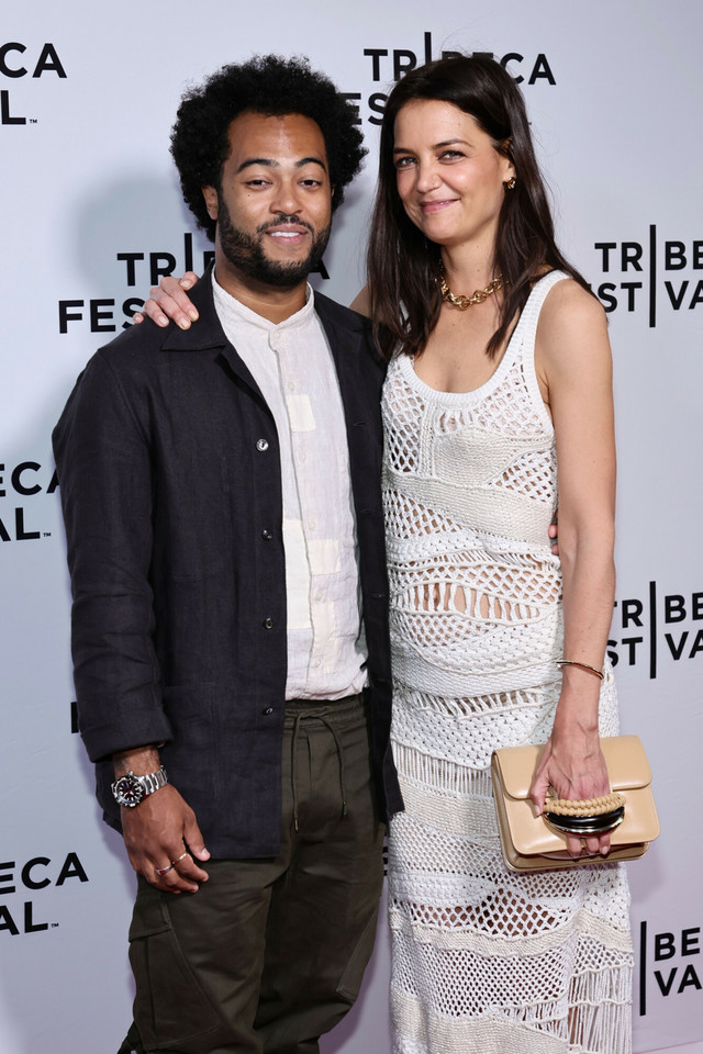 Katie Holmes i Bobby Wooten na premierze filmu "Alone Together"