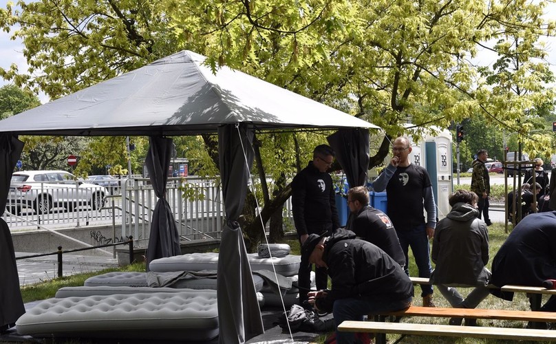 Protest pracowników sądów i prokuratur