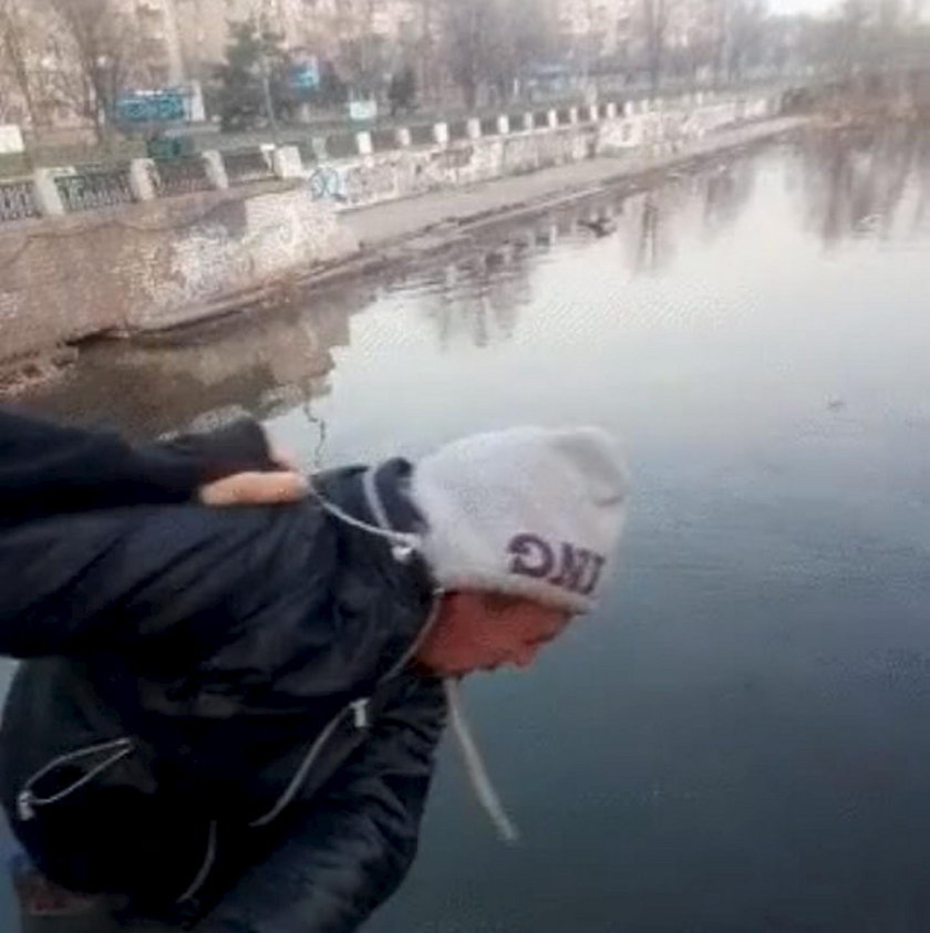 Makabryczne nagranie w Dniepro na Ukrainie