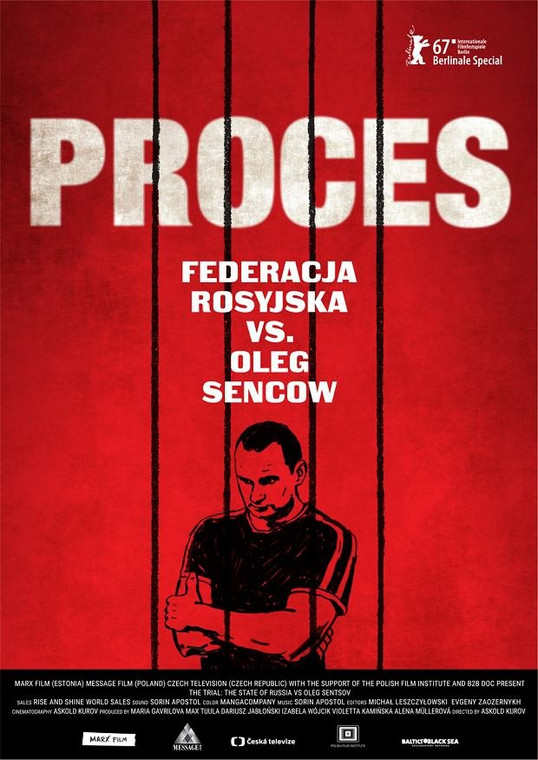 "Proces: Federacja Rosyjska vs. Oleg Sencow": plakat filmu