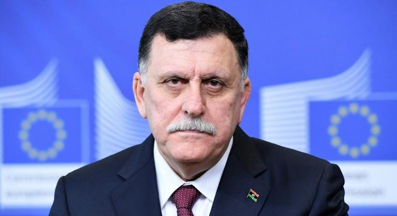 Government of National Accord (GNA) leader Fayez al-Sarraj, seen in February 2017, and Field Marshal Khalifa Haftar, whose forces control most of eastern Libya including key oil ports, held rare talks Tuesday in the United Arab Emirates
