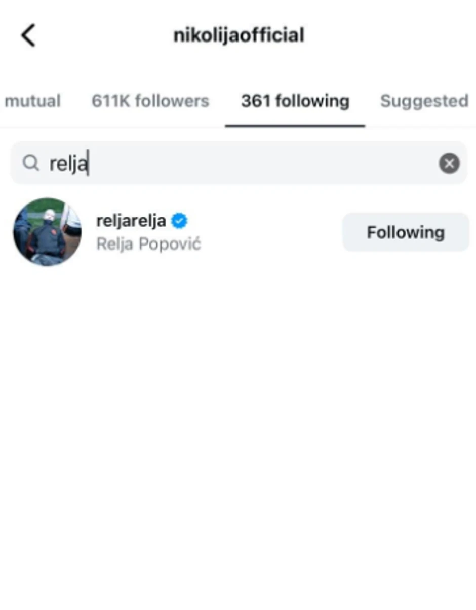 Nikolija zapratila Relju