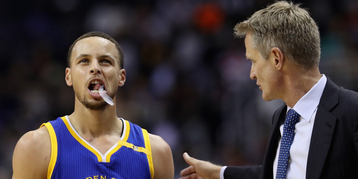 Steve Kerr gave Stephen Curry a great pep talk in the midst of his unprecedented shooting slump