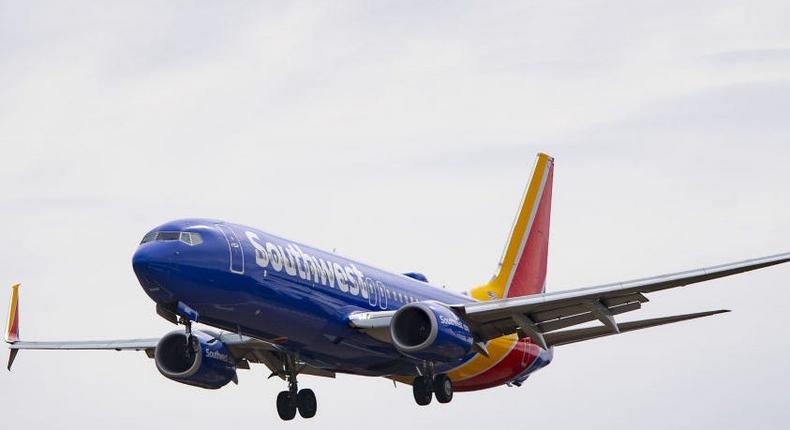 A Southwest Airlines plane (not pictured) bound for Tampa, Florida, was diverted.JIM WATSON/Getty Images