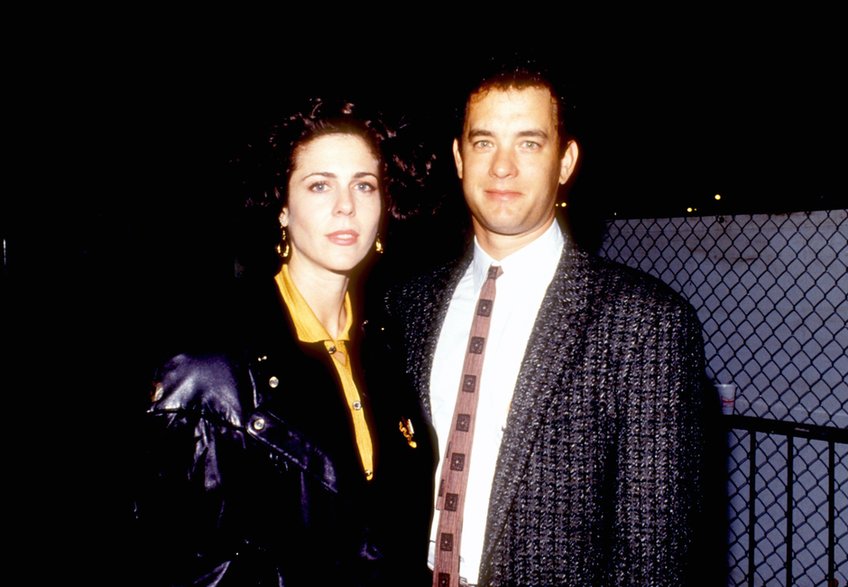 Rita Wilson i Tom Hanks w latach 80.