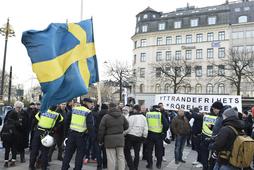 Swedish police detain three after anti-immigrant protest