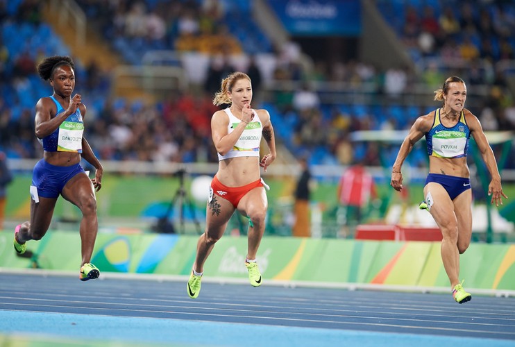 Ewa Swoboda w eliminacjach zaprezentowała dobrą formę i... swoje tatuaże