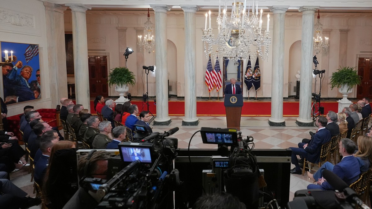  Donald Tramp govori o ratu u Iranu iz  Bele kuće