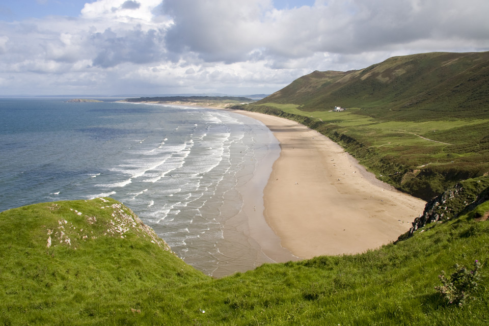 3. Rhossili Bay, Swansea, Walia 