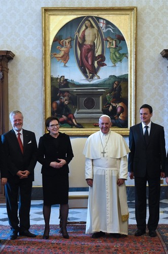 Papież Franciszek przyjął premier Ewę Kopacz w Watykanie