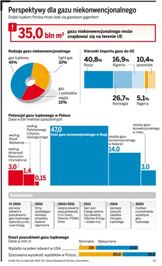 Gaz łupkowy: PGNiG jako pierwsze sięgnie po niekonwencjonalne złoża