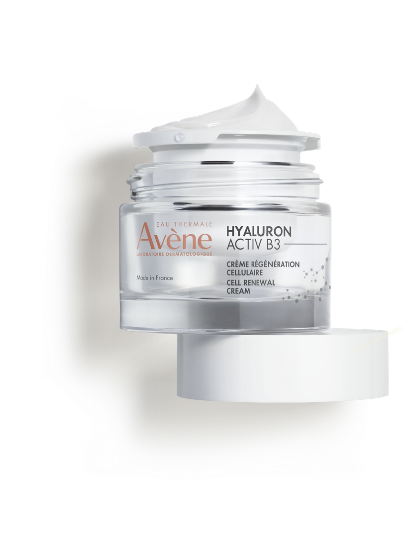 Tagescreme Eau Thermale Avène Hyaluron Activ B3: Sparsamer und umweltverträglicher. Ein recycelbarer und immer wieder nachfüllbarer Glasbehälter.