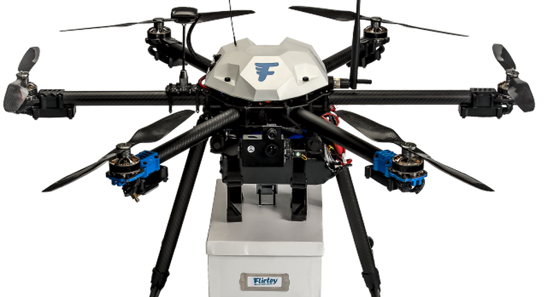 One of the Flirtey delivery drones