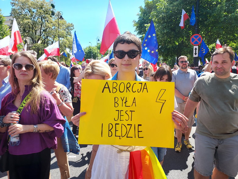 — Idę w tym marszu, bo chciałabym, żeby Polska była równa dla wszystkich — mówi Oliwia.