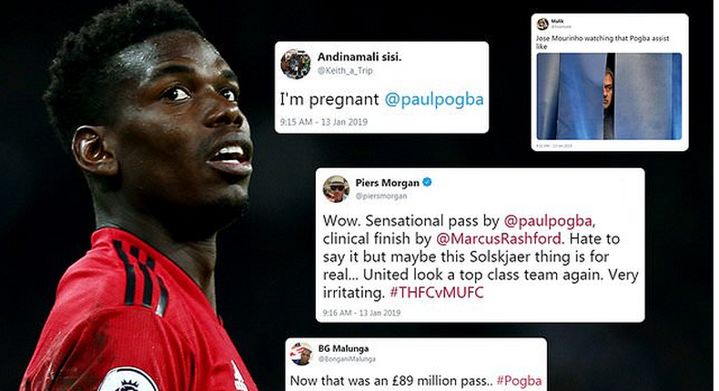 Twitter praises Pogba pass