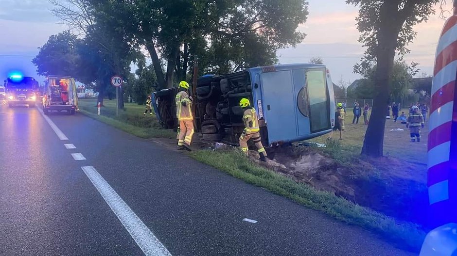 Wypadek białoruskiego autokaru