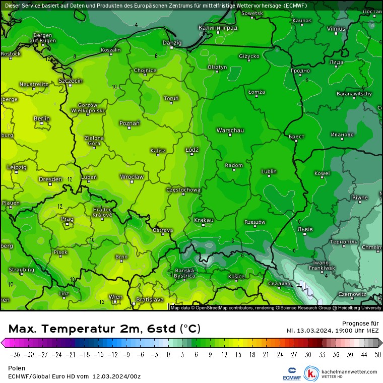 Na wschodzie i południowym wschodzie będzie chłodno, a na zachodzie zdecydowanie cieplej