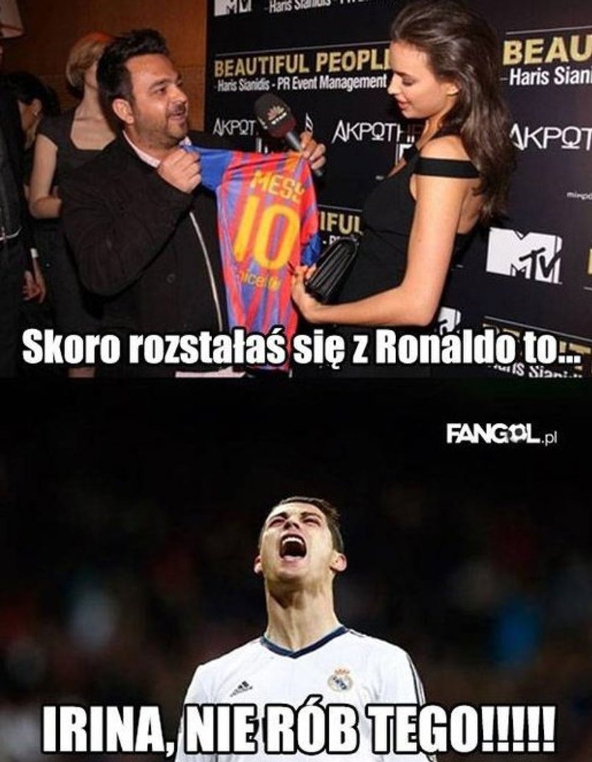 Memy po rozstaniu Cristiano Ronaldo i Iriny Szajk! Galeria!