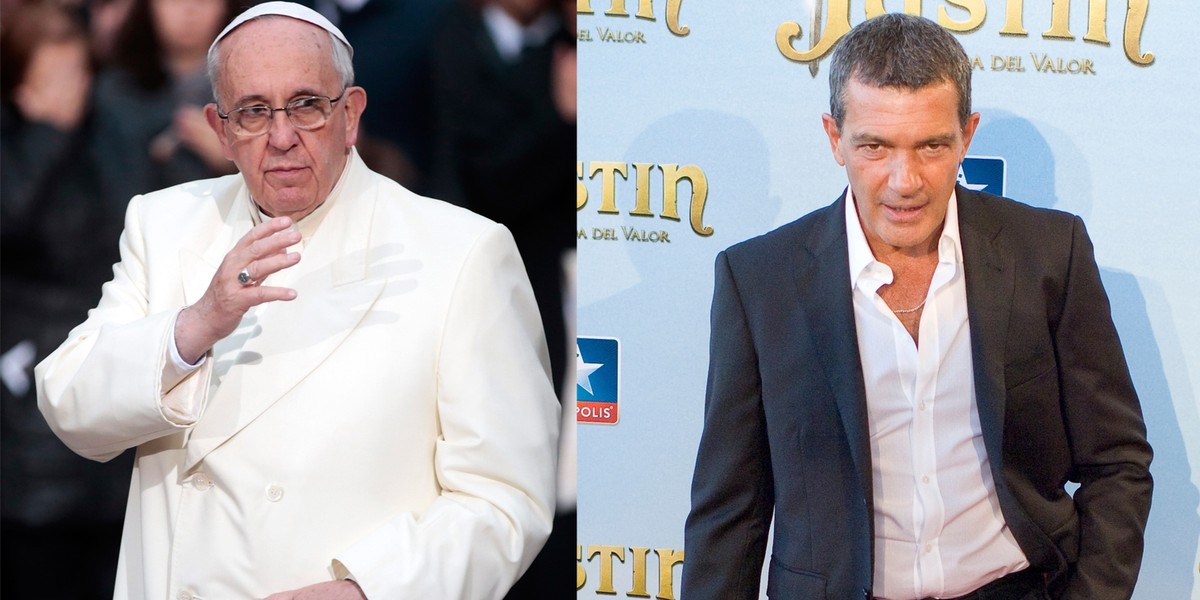 Pope Francis, Antonio Banderas