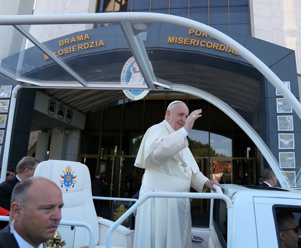 Papież Franciszek w Łagiewnikach