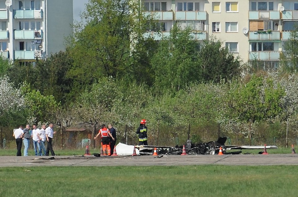 WARSZAWA AWIONETKA ŚMIERTELNY WYPADEK