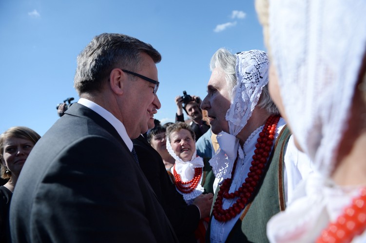 Bronisław Komorowski w Węgrowie