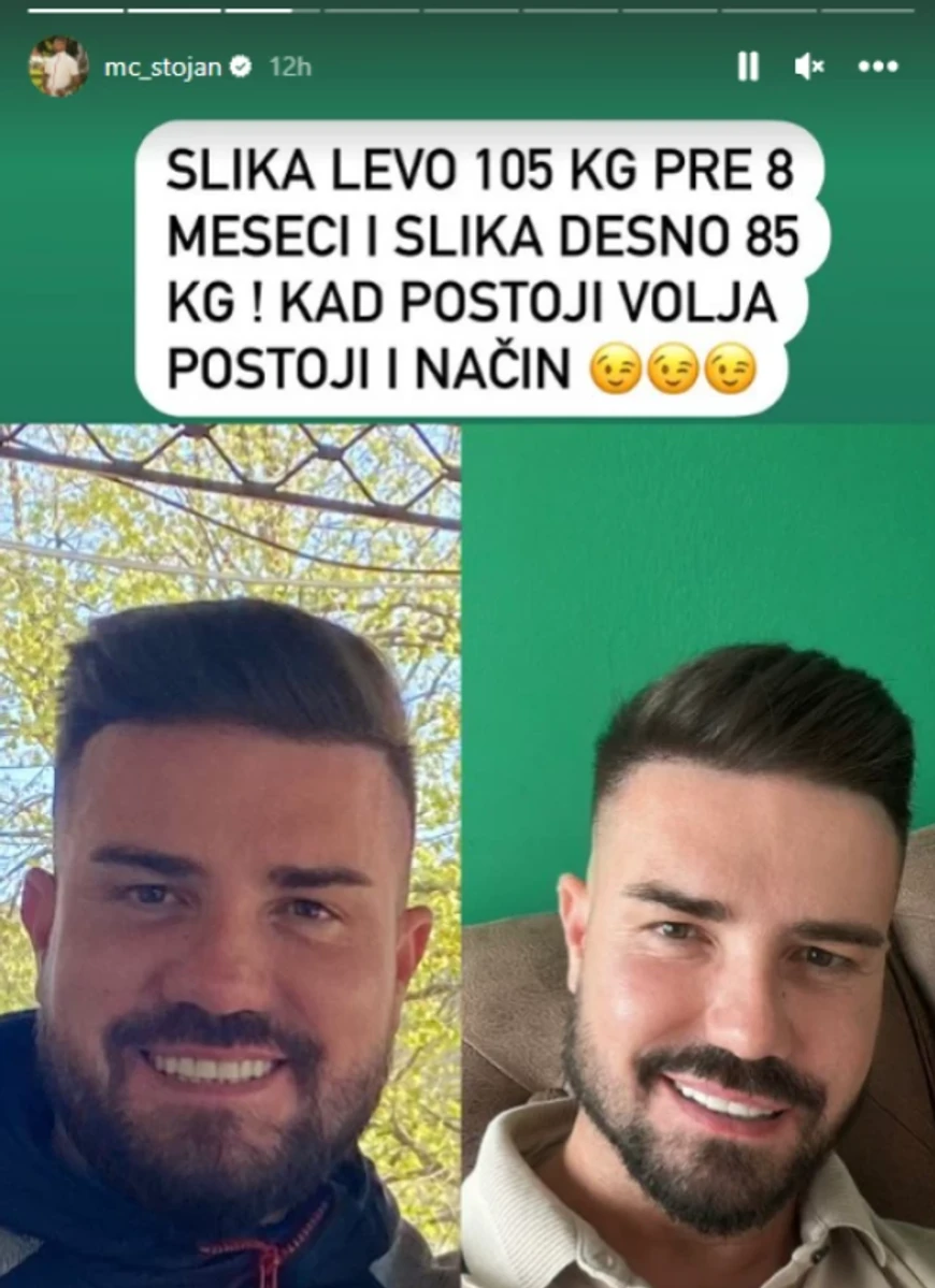 MC Stojan smršao