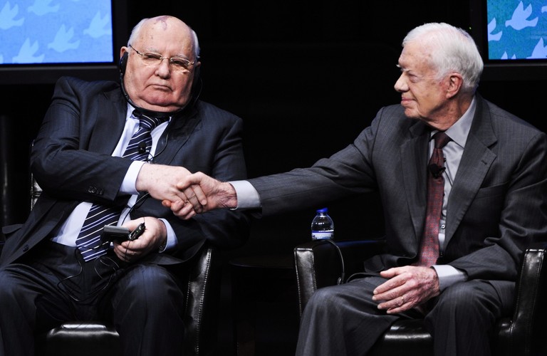 Michaił Gorbaczow i Jimmy Carter