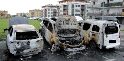 7 samochodów w ogniu! To podpalenie?