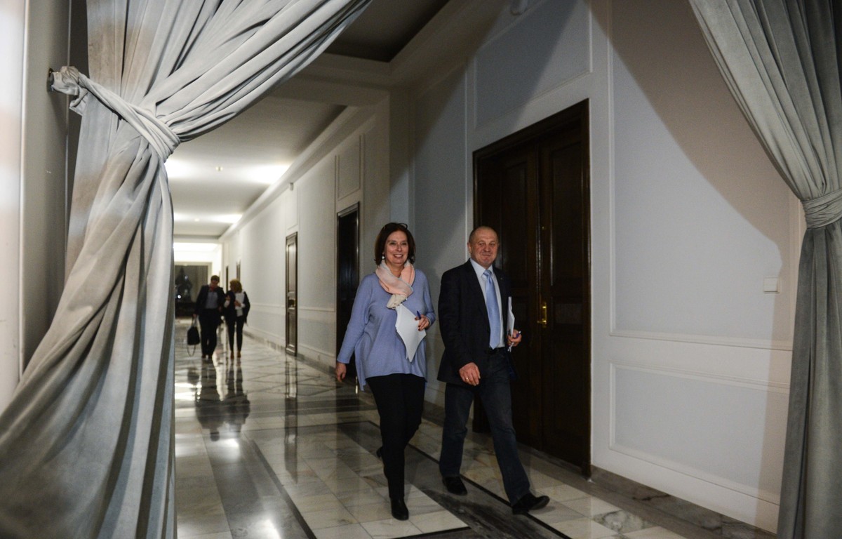 Małgorzata Kidawa-Błońska i Marek Sawicki