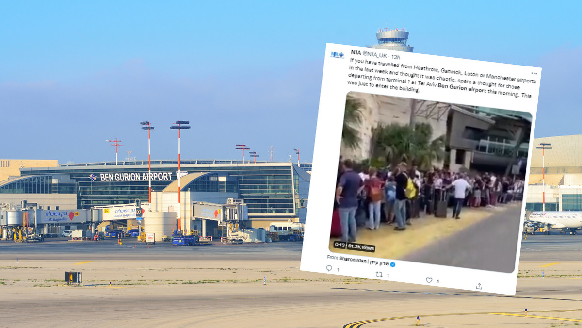 Izrael. Na lotnisku Ben Guriona pasażerowie czekają cztery godziny na odprawę