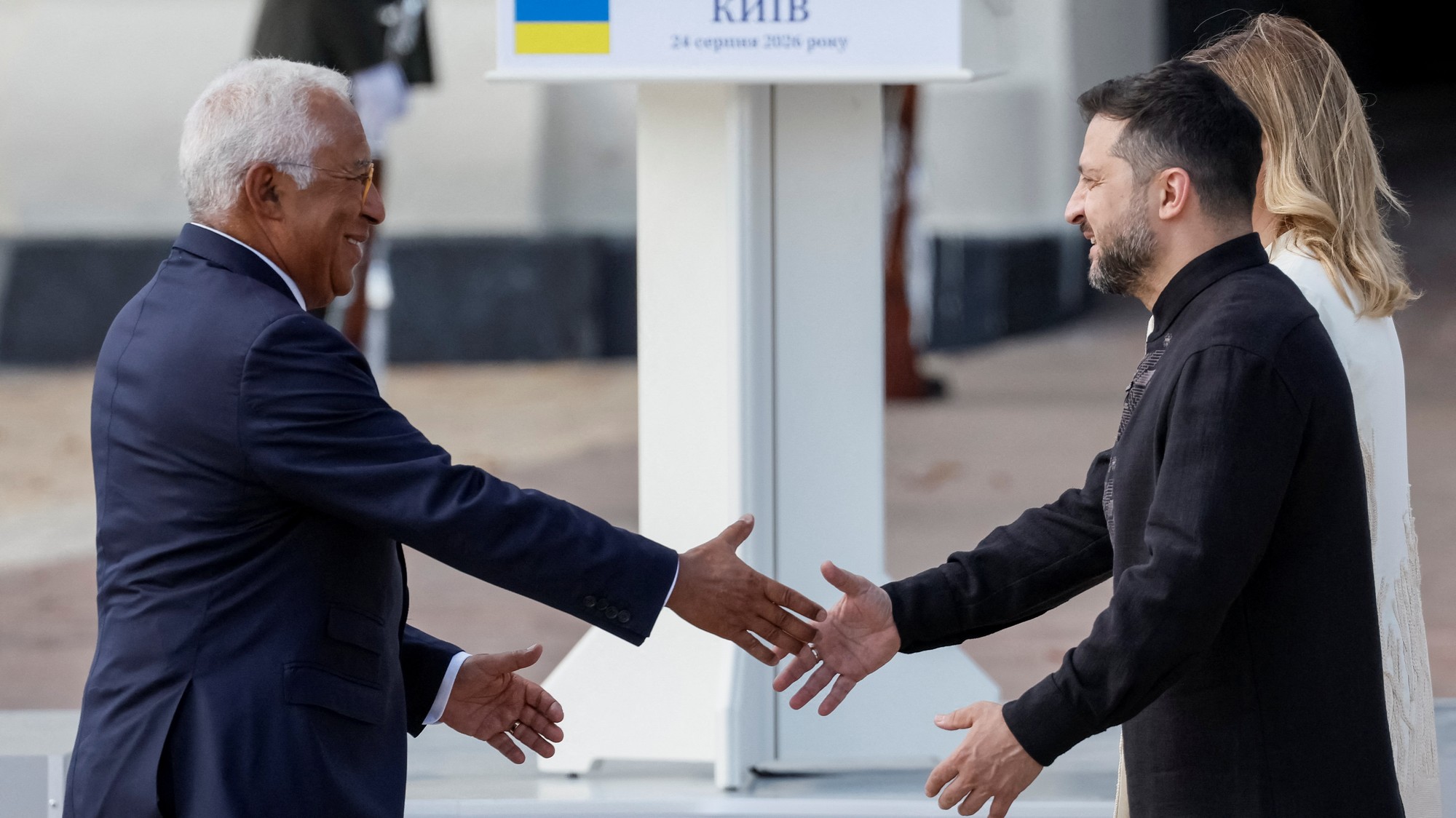 Volodymyr Zelenskyj na dňoch nezávislosti v Kyjeve
