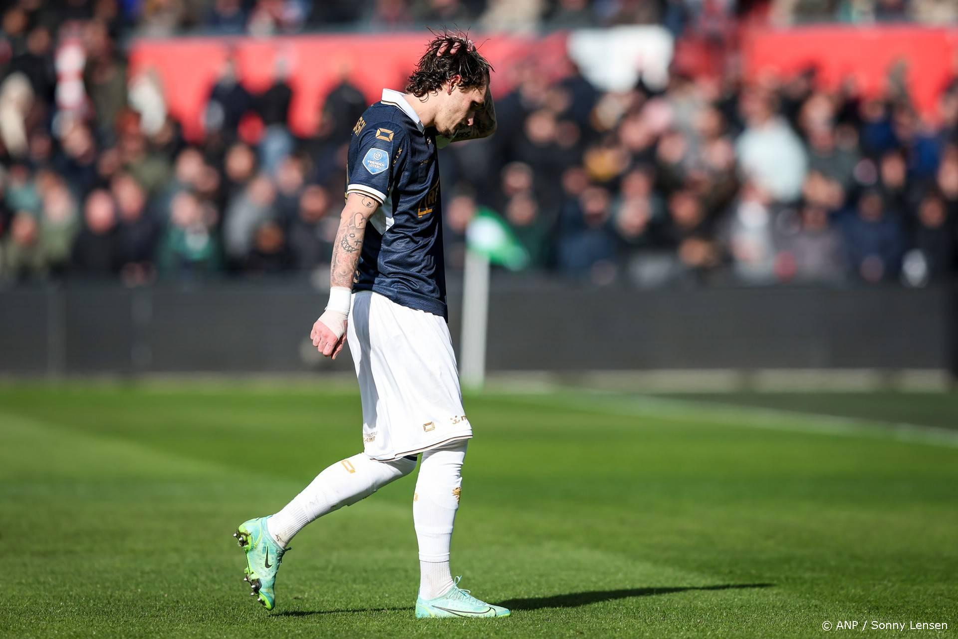 Drie wedstrijden schorsing voor Baeten na trap op enkel Feyenoord-speler Targhalline