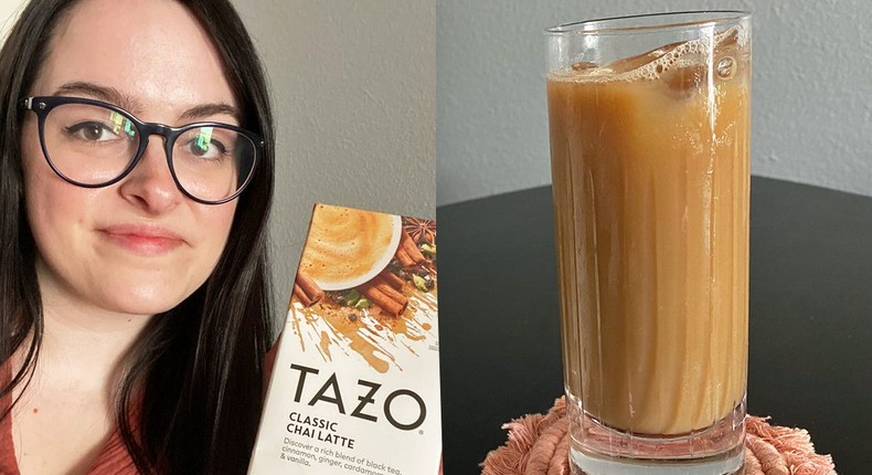 I compared chai concentrate between brands like Good & Gather, Oregon Chai, Trader Joe's, Rishi, and Tazo.Paige Bennett