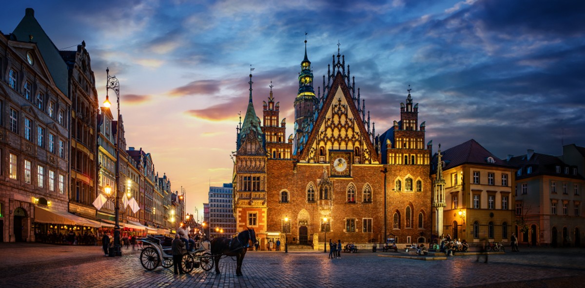 Rynek centralny we Wrocławiu