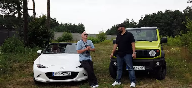 Mazda MX-5 kontra Suzuki Jimny - różne sposoby na radość z jazdy