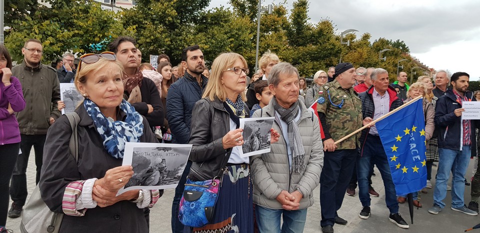 Manifestacja wspierająca Kurdów