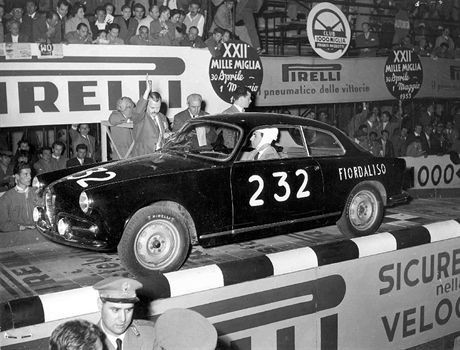 Start of the Mille Miglia, Brescia, 1954