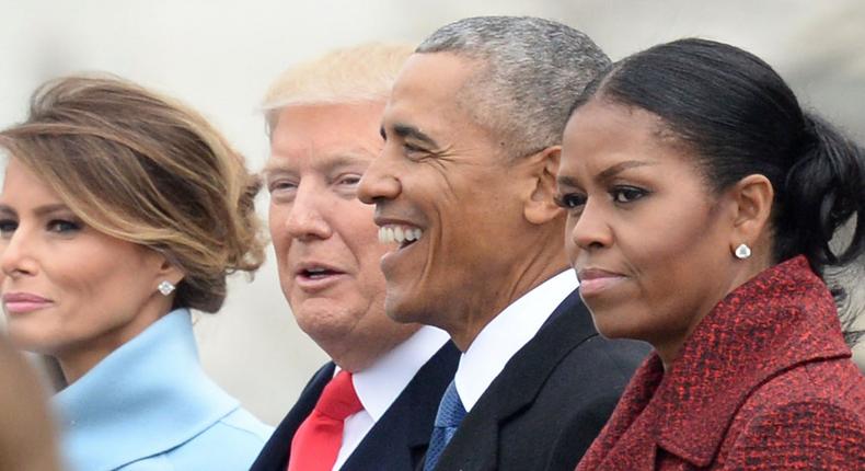 Michelle Obama Donald Trump 2017 inauguration