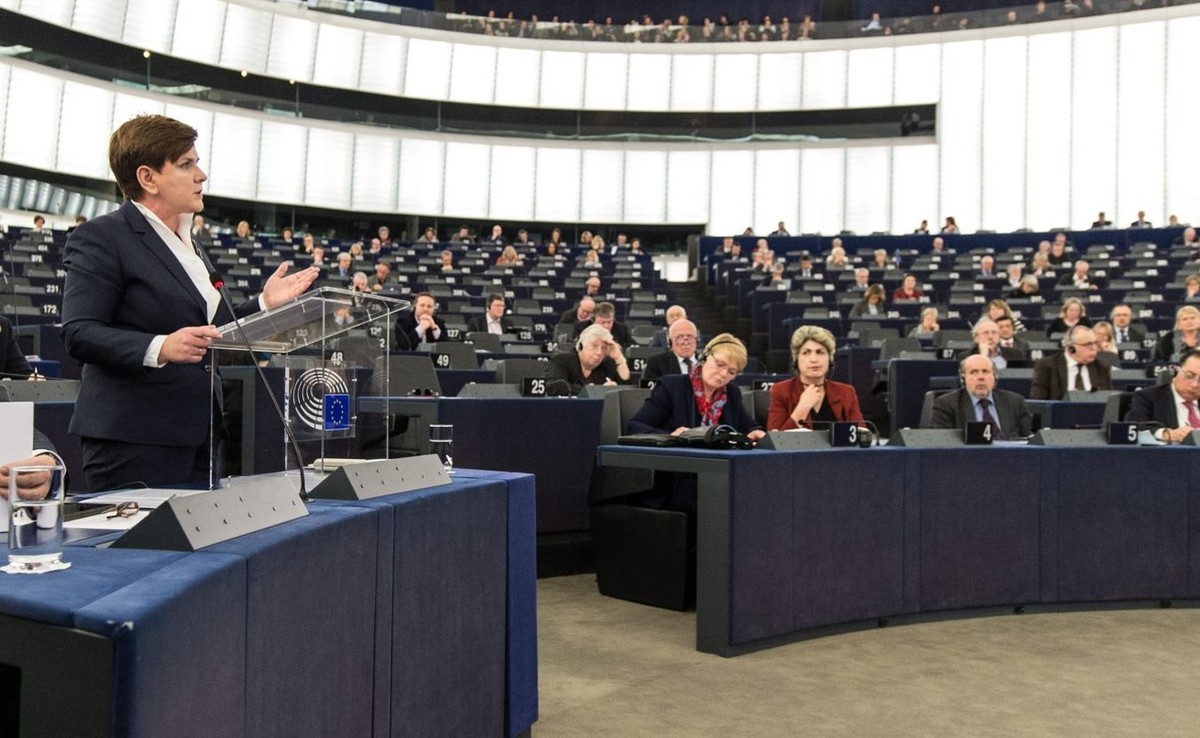 Beata Szydło w europarlamencie