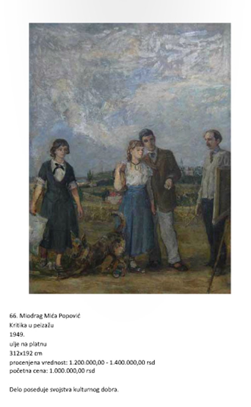 Najvrednija u zbirci: Kritika u pejzažu Miće Popovića (klikni za uvećanje)