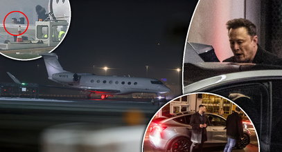 Samolot Elona Muska wylądował w Krakowie