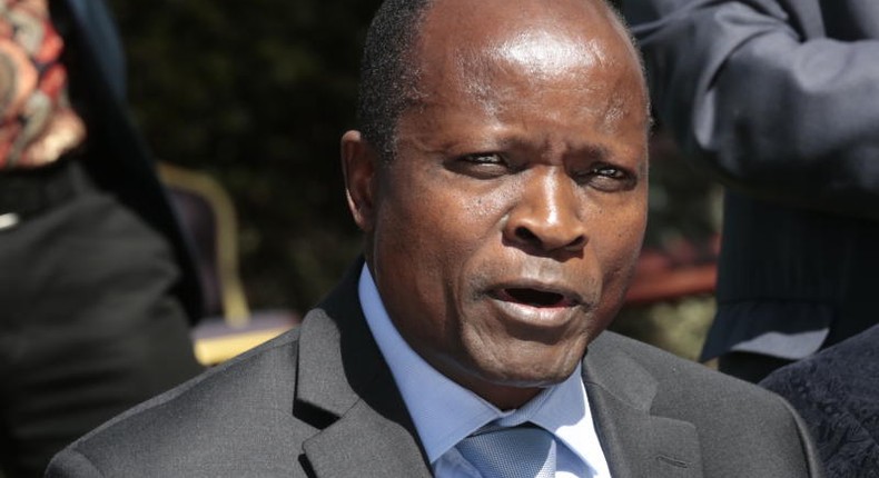 Migori Governor Okoth Obado during a press conference