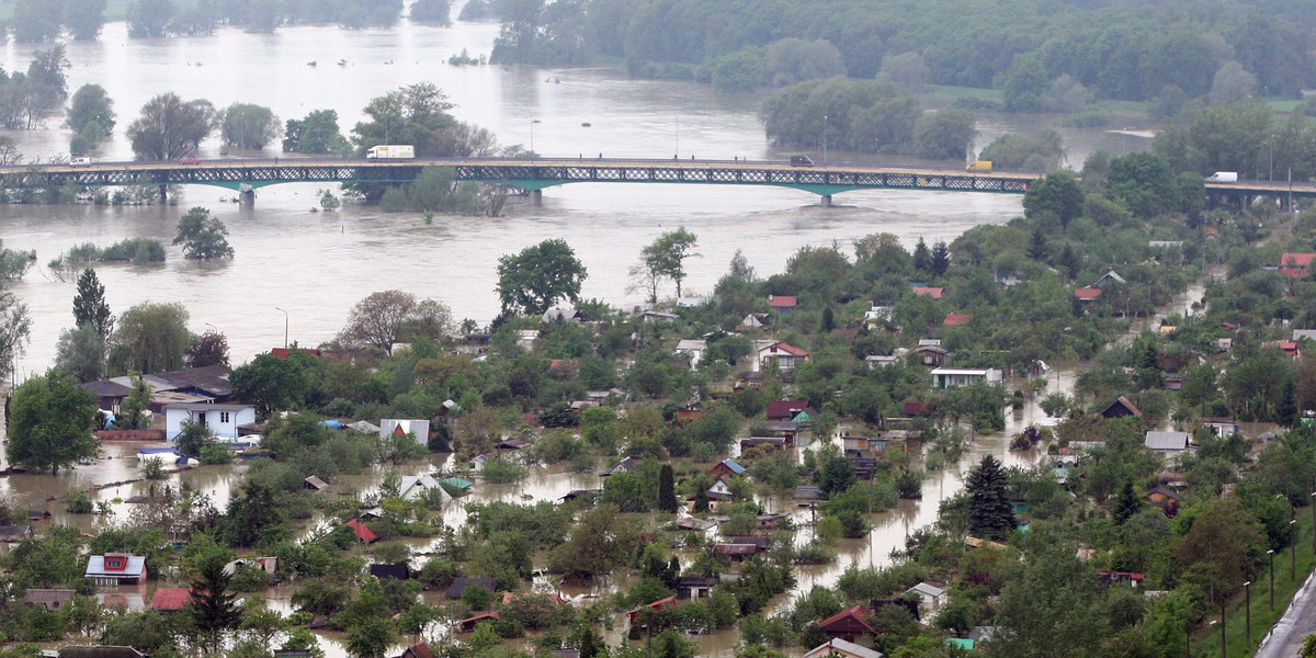 Powódź w Krakowie w 2010 roku.